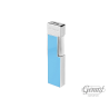 BRIQUET DUPONT TWIGGY LAQUE BLEU CIEL CHROME