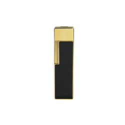 BRIQUET DUPONT TWIGGY LAQUE NOIR DORE