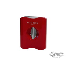 COUPE CIGARE ELIE BLEU V-CUT LAQUE ROUGE