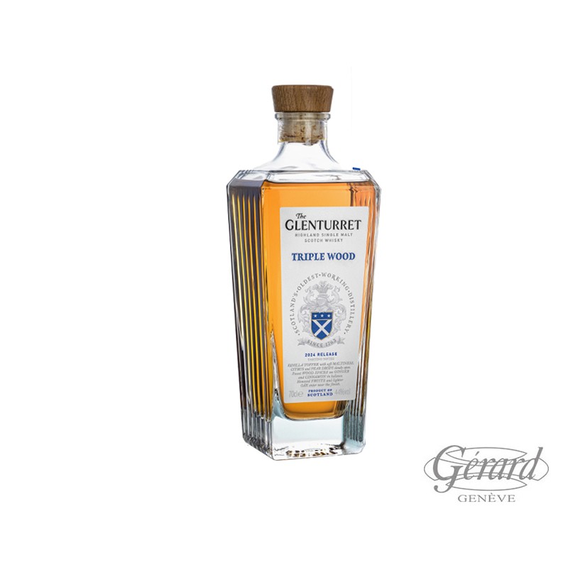 THE GLENTURRET TRIPLE WOOD SINGLE MALT SCOTCH WHISKY