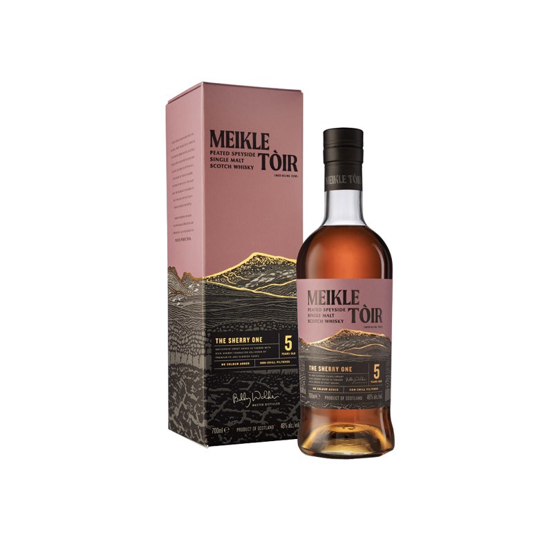 MEIKLE TÒIR THE SHERRY ONE PEATED SPEYSIDE SINGLE MALT WHISKY