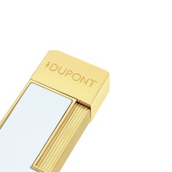 BRIQUET DUPONT TWIGGY BLANC DORE